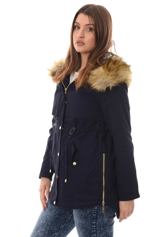 Parka Zimowa Karmen Granatowa