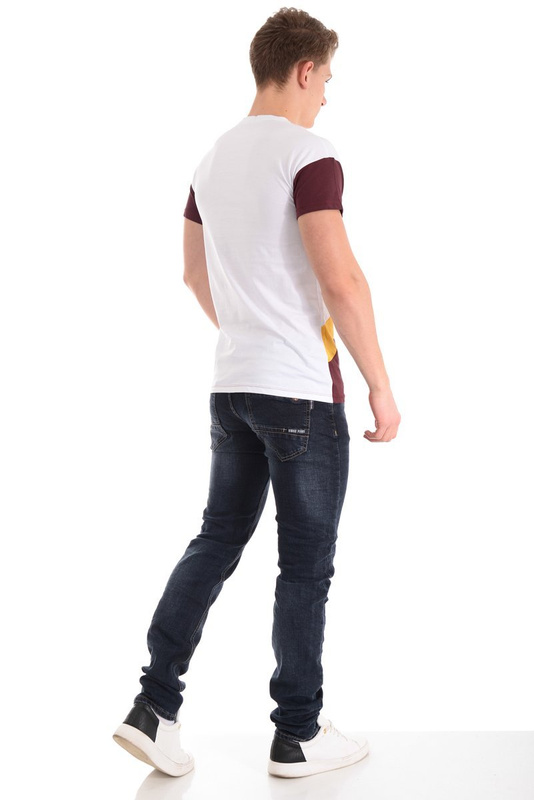 Męska Koszulka T-Shirt Nadruk Biała