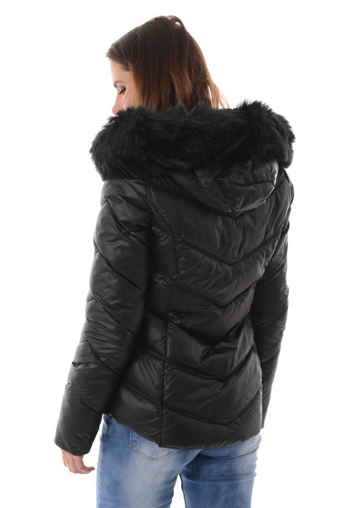 Damska Zimowa Kurtka Ortalionowa Czarna