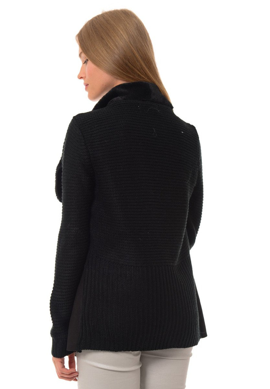 Damska Narzutka Kardigan Czarny