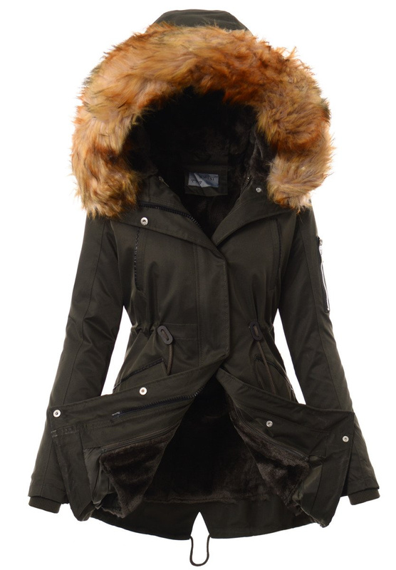 Damska Kurtka Parka 2w1 Amelia Khaki