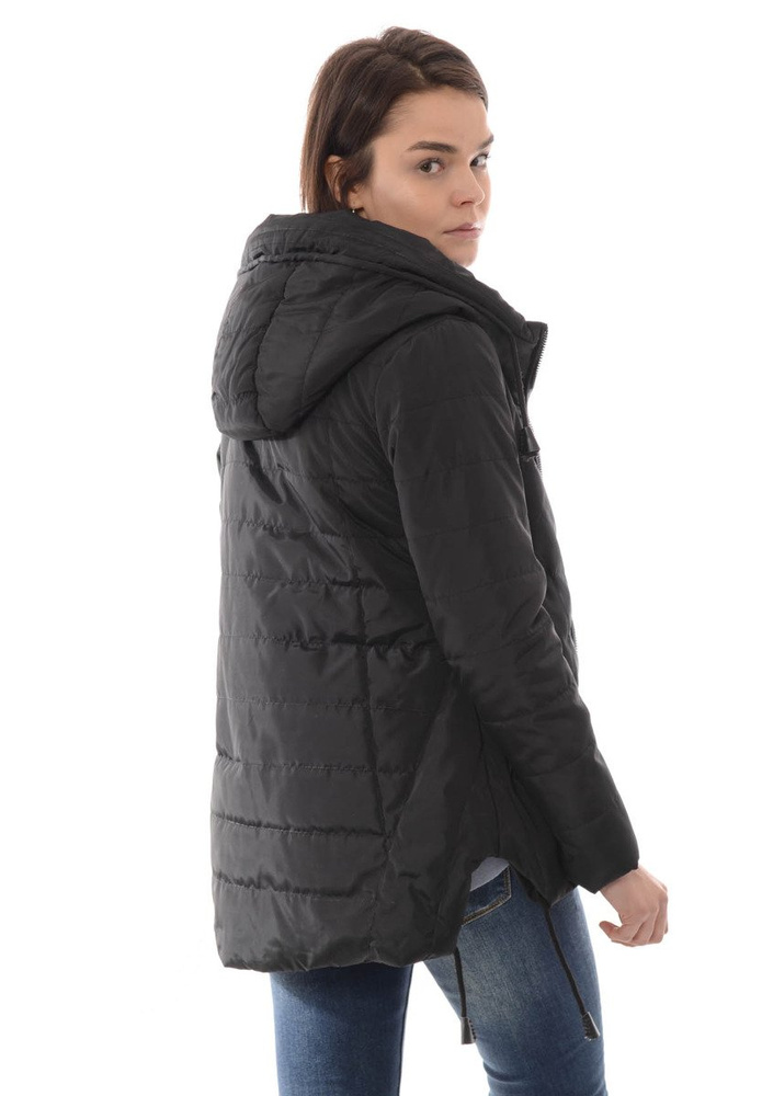 Damska Wiosenna Ortalionowa Kurtka Tola Czarna