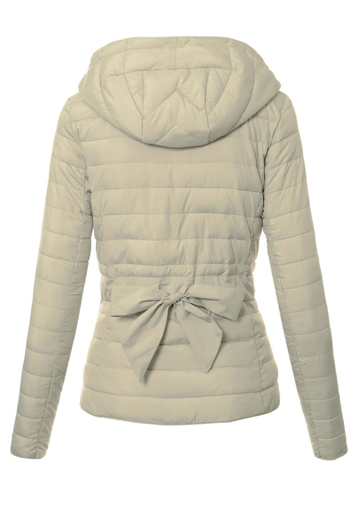 Damska Jesienna Wiosenna Kurtka Ortalionowa Szara