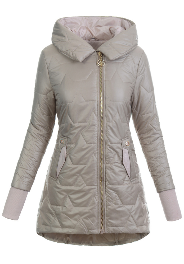 Damska Kurtka Pikowana Wiosenna Ida Cappuccino