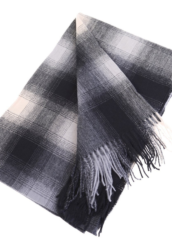 Szal Damski Czarno-Szary