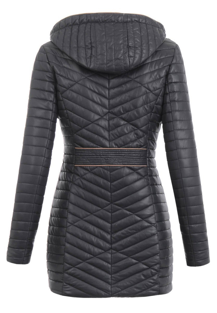 Damska Wiosenna Kurtka Żaklina Czarna