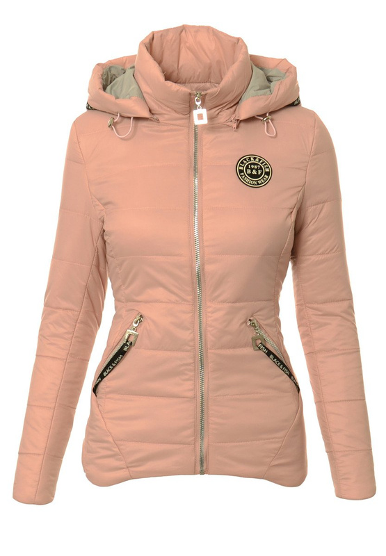 Damska Jesienna Wiosenna Kurtka Vivian Blady Róż