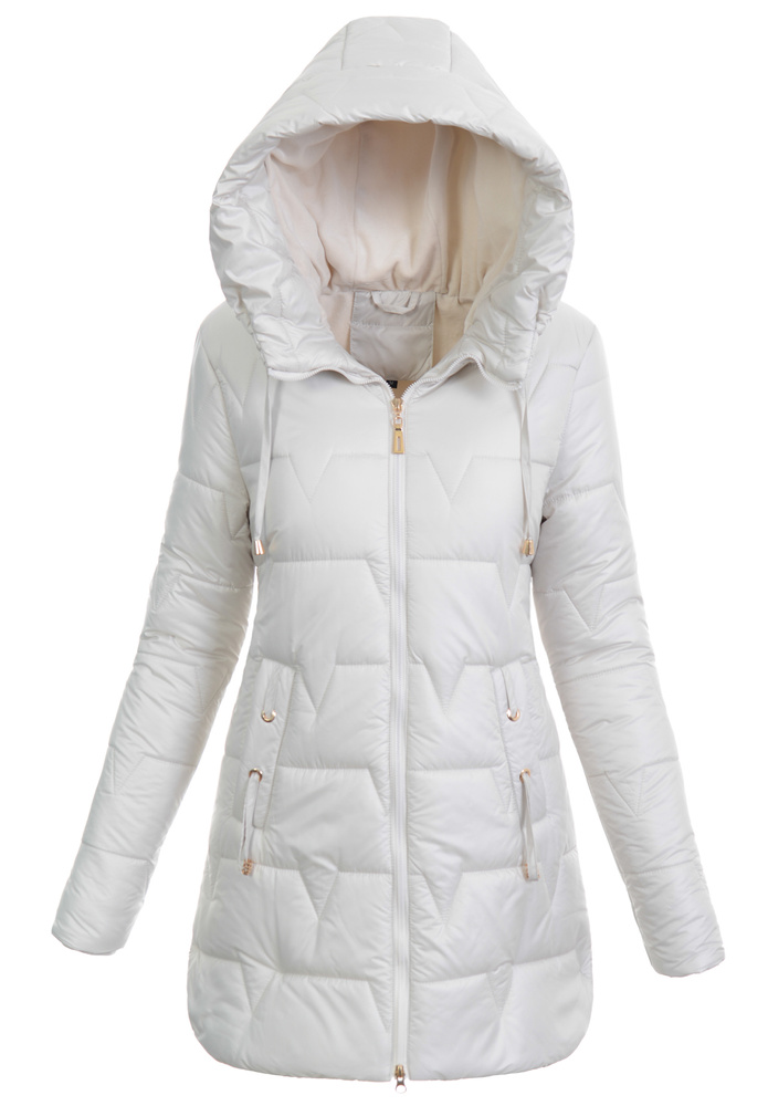 Damska Kurtka Zimowa Alina Ecru