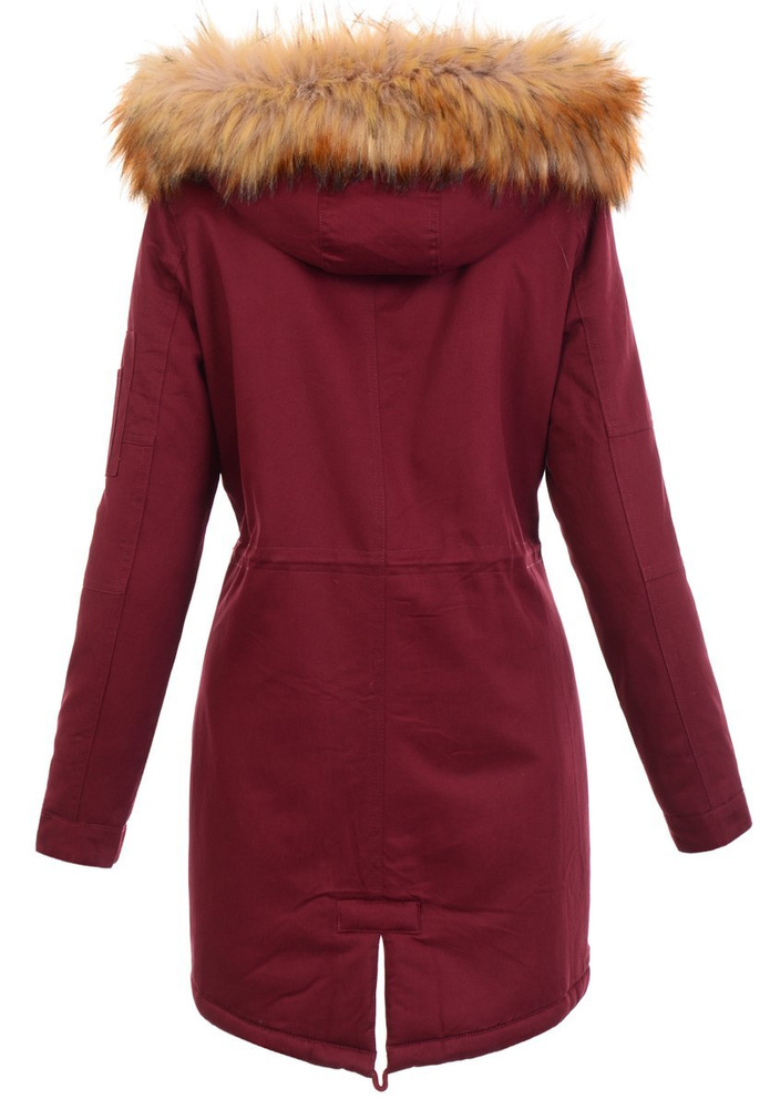 Damska Kurtka Parka Adrianna Bordowa