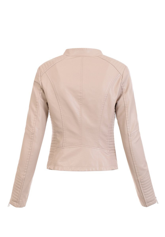 Damska Kurtka Ramoneska Beżowa