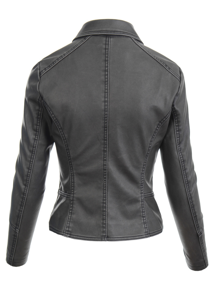 Damska Kurtka Ramoneska Elif Grafitowa