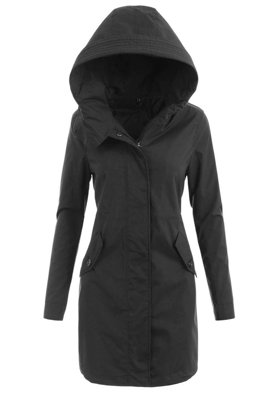 Damska Kurtka Parka Wiosenna Asteria Czarna