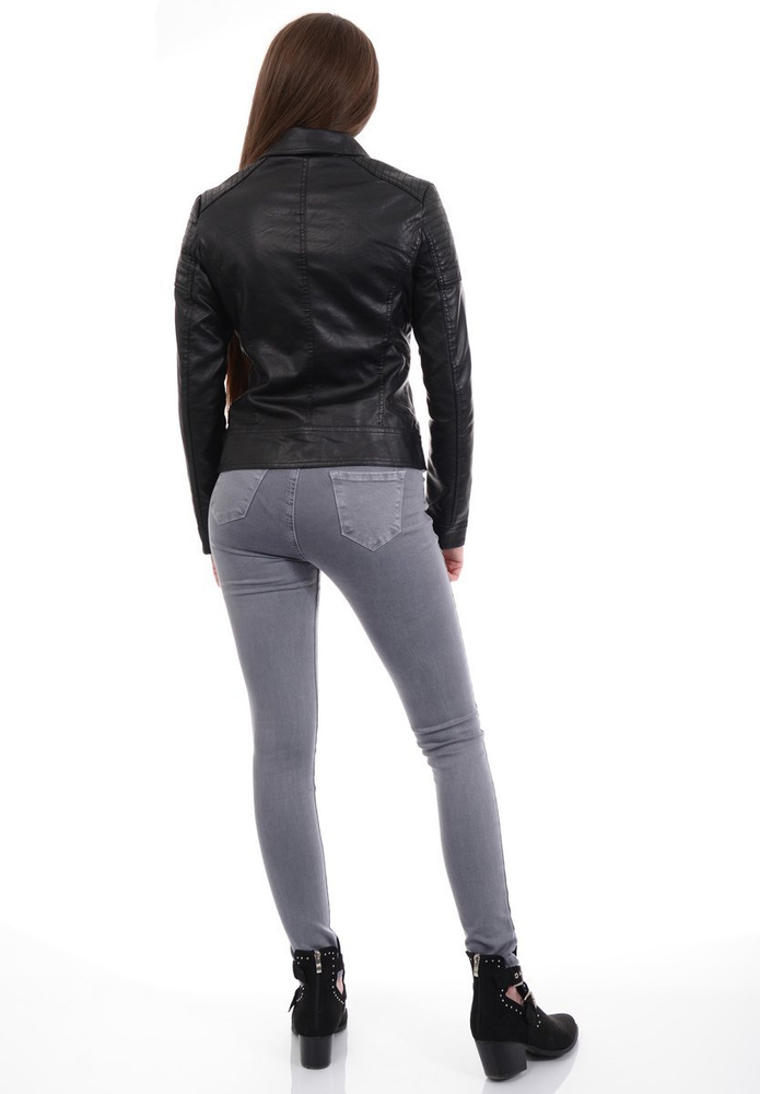 Damska Kurtka Ramoneska Czarna