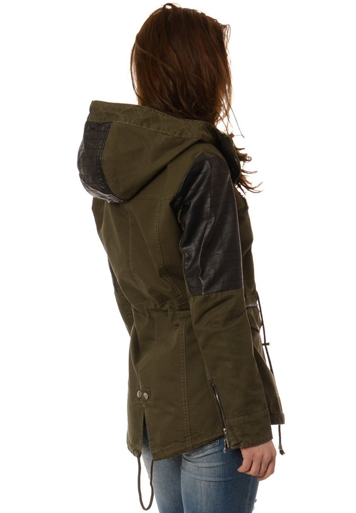Damska Kurtka Parka Przejściowa Clarisse Zielona