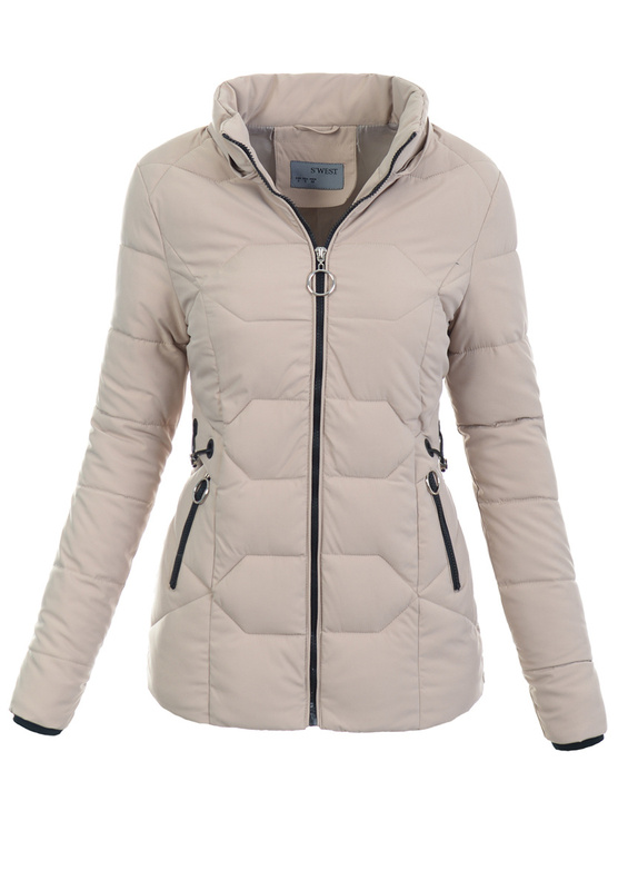 Damska Kurtka Pikowana Nora Beżowa