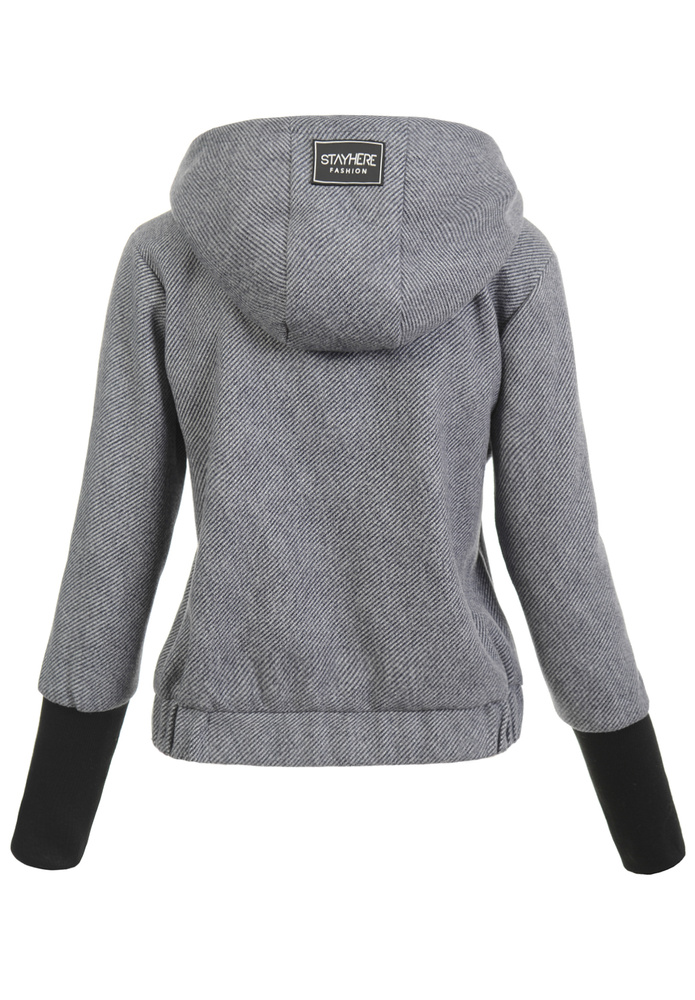 Damska Płaszcz Przejściowy Liza Grafitowy