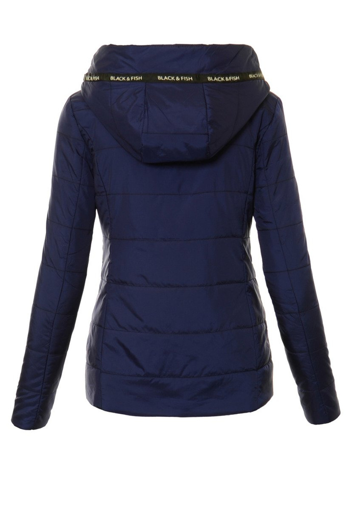 Damska Jesienna Wiosenna Kurtka Granatowa