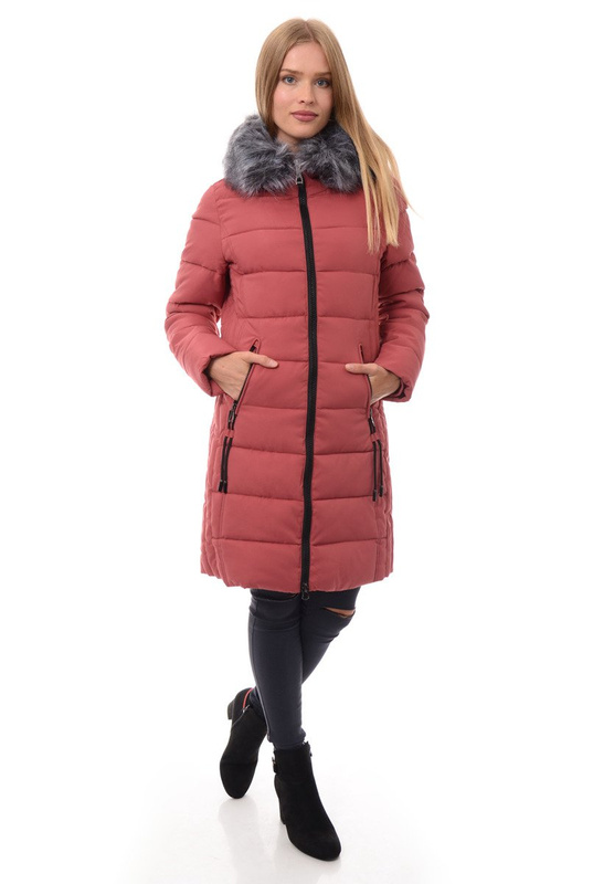 Kurtka Zimowa Karolina Różowa