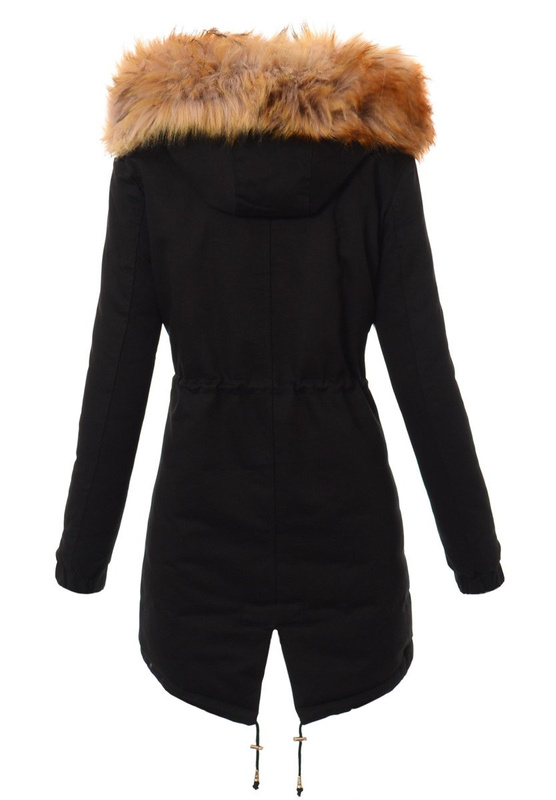 Dwustronna Zimowa Kurtka Marlena Czarno Różowa