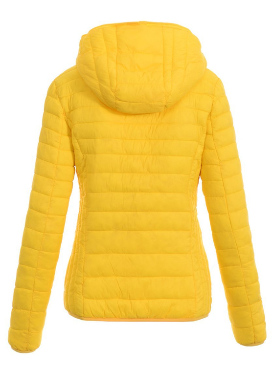 Damska Wiosenna Kurtka Żółta