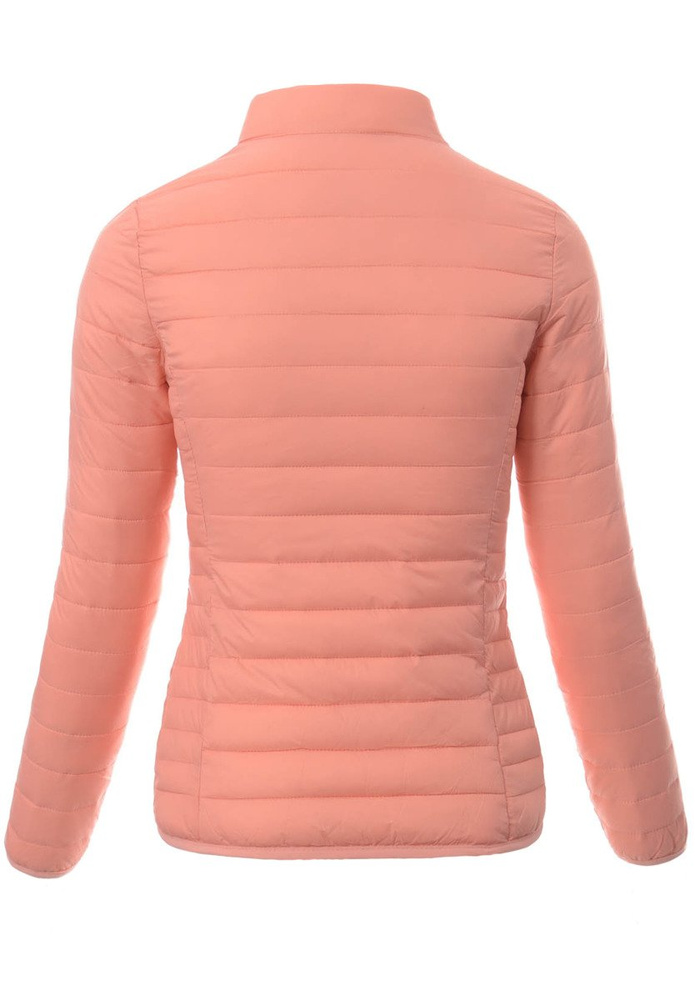 Damska Wiosenna Kurtka Brzoskwiniowa