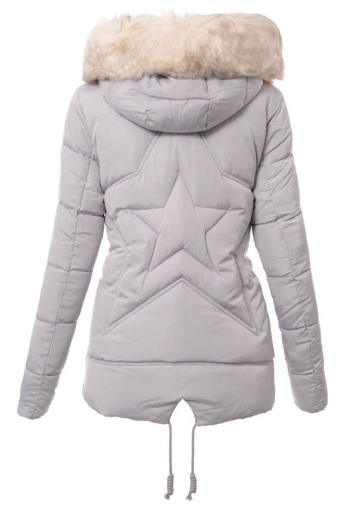 Damska Zimowa Kurtka Szara