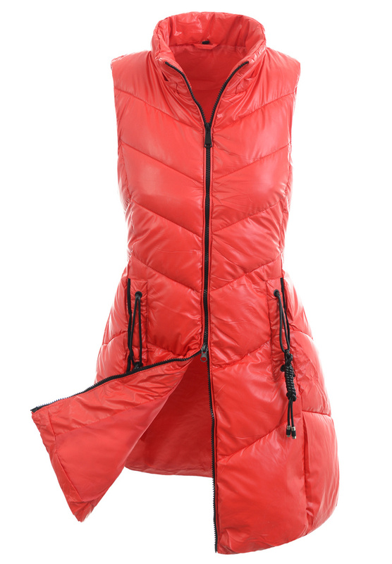Damska Kamizelka Bezrękawnik Eryka Czerwony