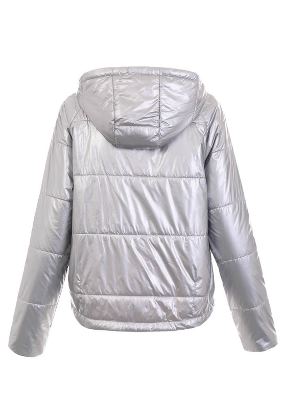 Damska Wiosenna Kurtka Modesta Srebrna
