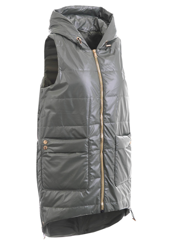 Damska Kamizelka Bezrękawnik Marcjanna Zielony