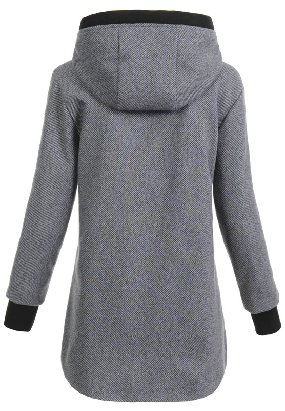 Damska Płaszcz Przejściowy Charlotte Grafitowy