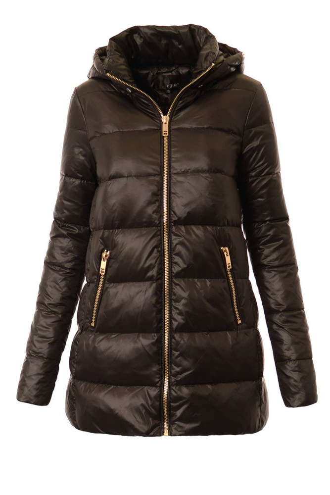 Puchowa Damska Kurtka Zimowa Nelly Czarna