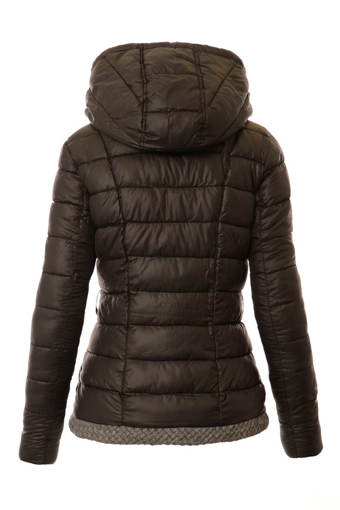 Damska Zimowa Ortalionowa Kurtka Alisa Czarna