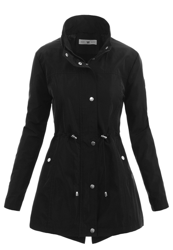 Damska Kurtka Parka Wiosenna Nadia Czarna