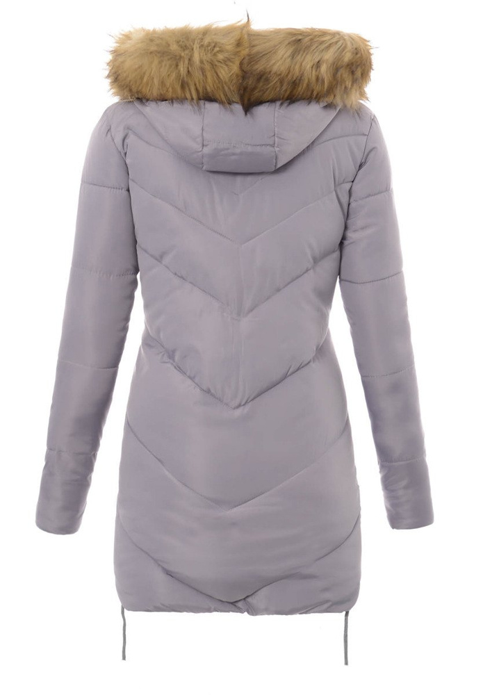 Damska Zimowa Kurtka Ortalionowa Lucyna Szara