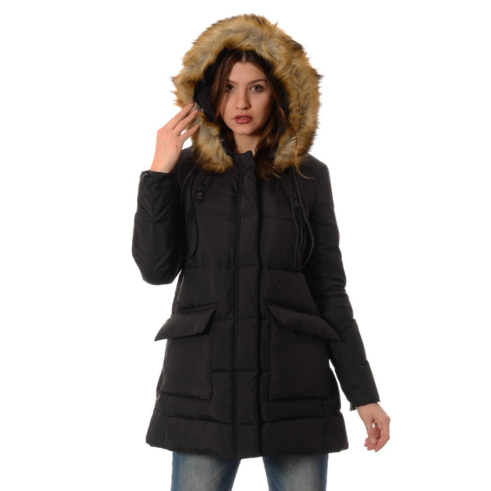 Damska Puchowa Kurtka Zimowa Inez Czarna