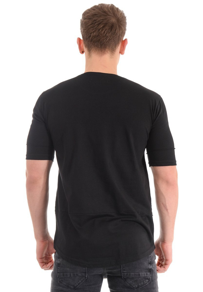 Męska Koszulka T-Shirt Nadruk Czarna