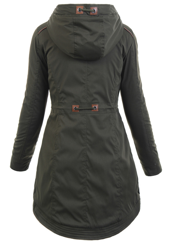 Damska Kurtka Parka Alberta Zielona