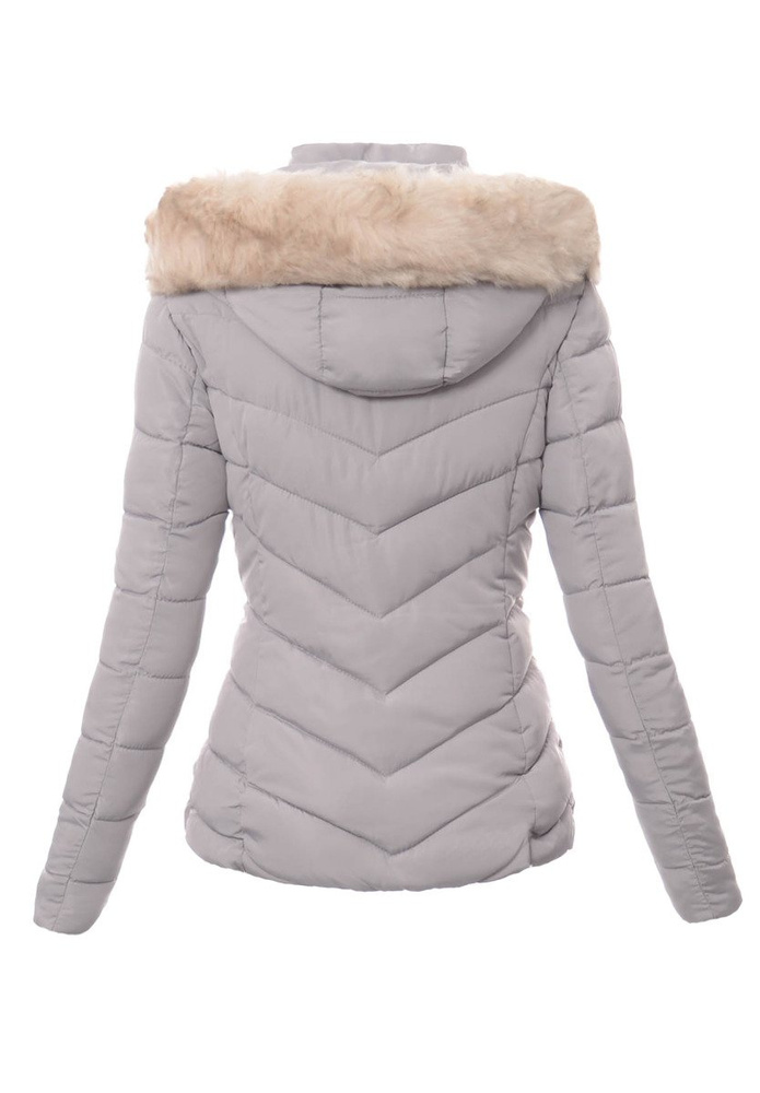 Damska Zimowa Kurtka Ortalionowa Martyna Szara