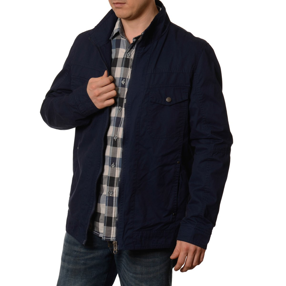 Męska Wiosenna - Jesienna Kurtka Simon Niebieska