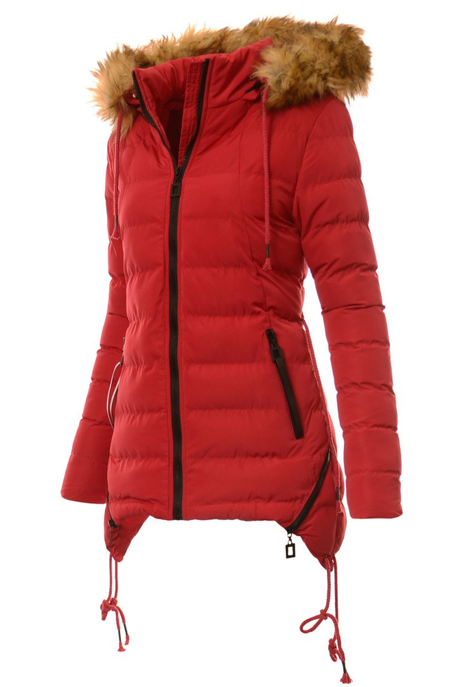 Damska Kurtka Ortalionowa Malinowa