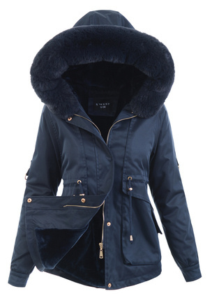 Damska Kurtka Parka Renata Granatowa