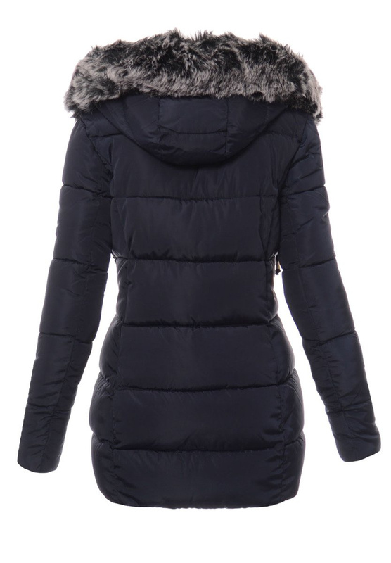 Damska Zimowa Kurtka Ortalionowa Melani Granatowa