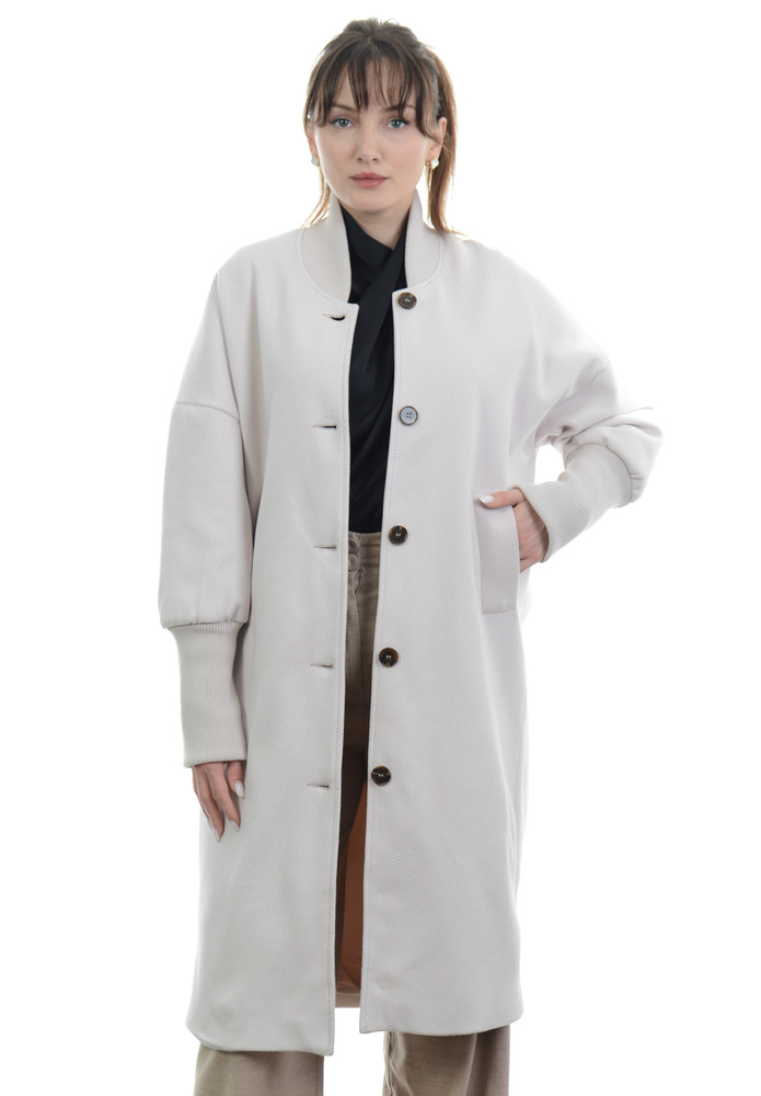 Damska Płaszcz Przejściowy Diana Beżowy