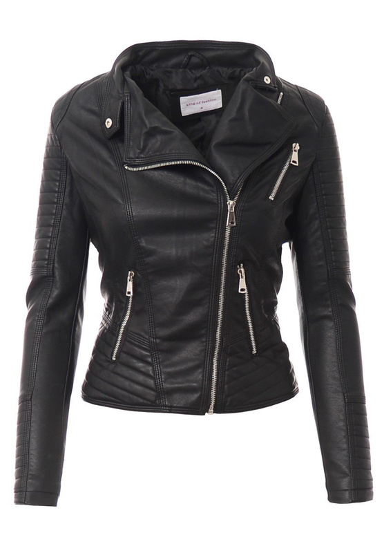 Damska Kurtka Ramoneska Zuzanna Czarna