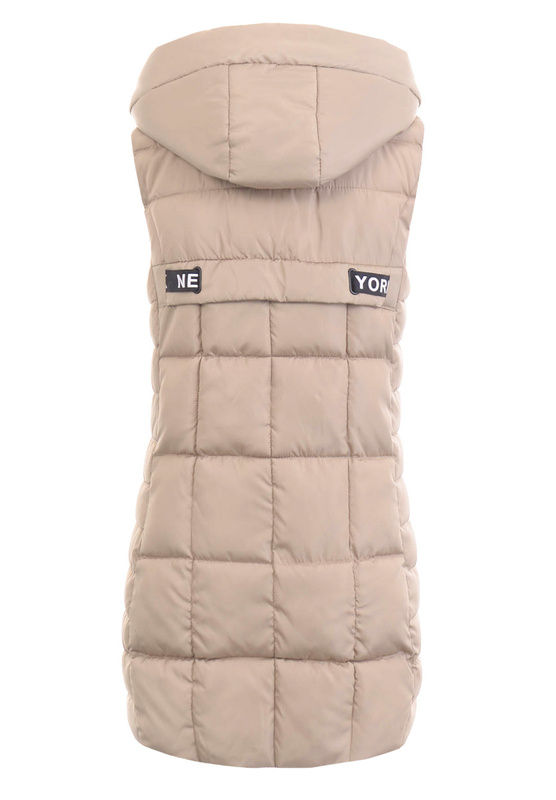 Damska Kamizelka Bezrękawnik Marietta Jasny Beżowy