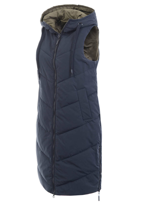 Damska Kamizelka Bezrękawnik Sylwia Granatowy