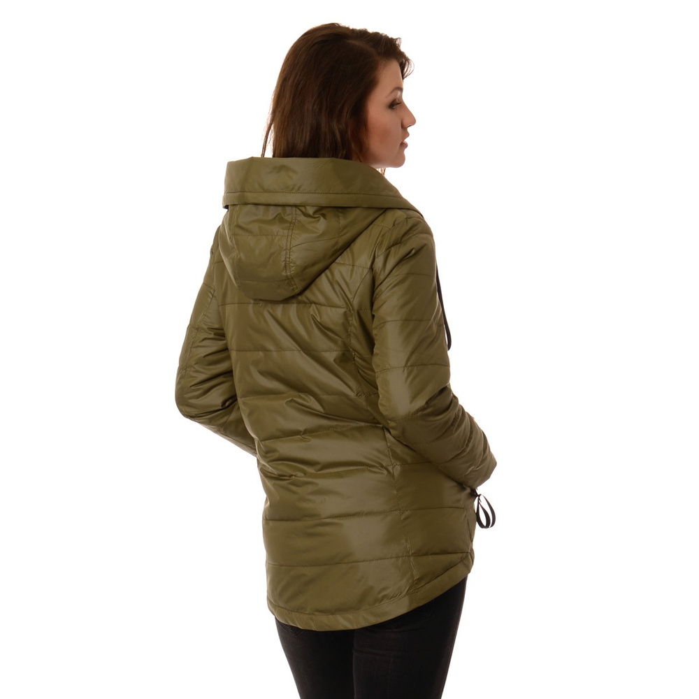 Damska Kurtka Wiosenno - Jesienna Asymetryczna Anna Khaki