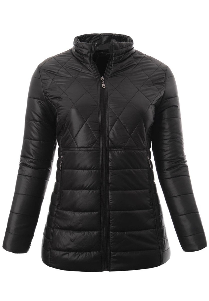 Damska Zimowa Ortalionowa Kurtka Czarna