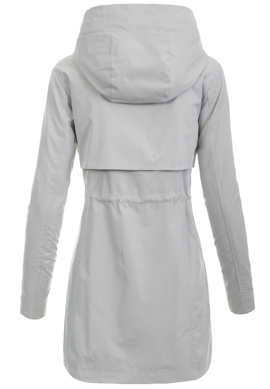 Damska Kurtka Parka Wiosenna Barbara Szara