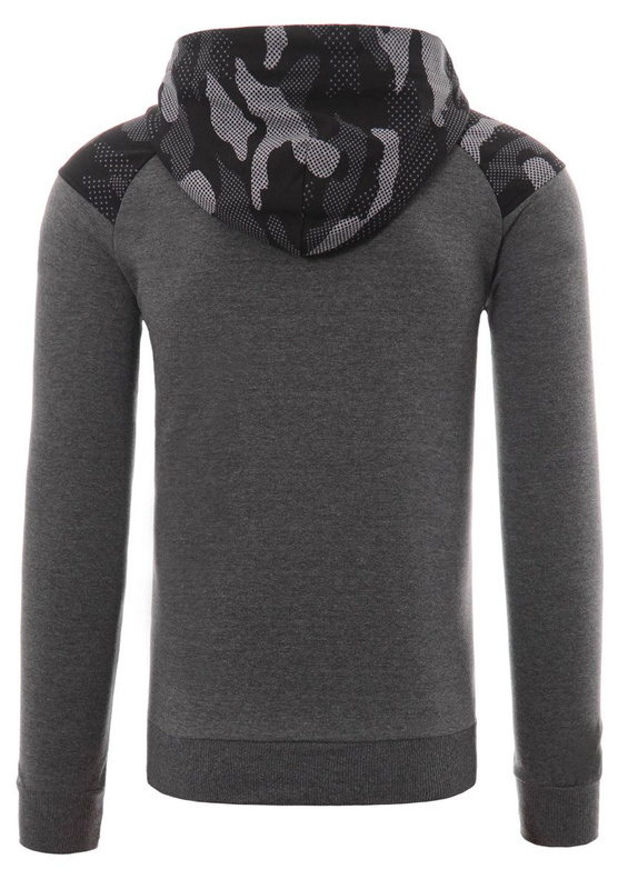 Męska Bluza Zasuwana Na Suwak Moro Szara